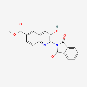 molecular formula C19H12N2O5 B13321805 Methyl 2-(1,3-dioxoisoindolin-2-yl)-3-hydroxyquinoline-6-carboxylate 