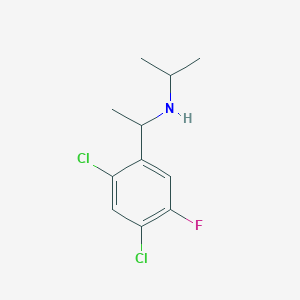 [1-(2,4-Dichloro-5-fluorophenyl)ethyl](propan-2-yl)amine