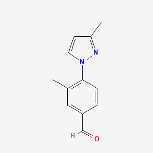 3-Methyl-4-(3-methyl-1H-pyrazol-1-yl)benzaldehyde