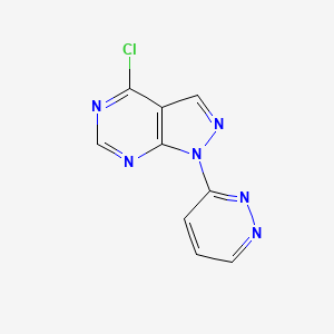 4-Chloro-1-(pyridazin-3-yl)-1H-pyrazolo[3,4-d]pyrimidine