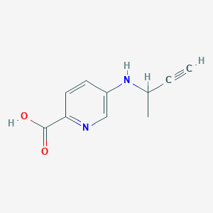 5-[(But-3-yn-2-yl)amino]pyridine-2-carboxylic acid