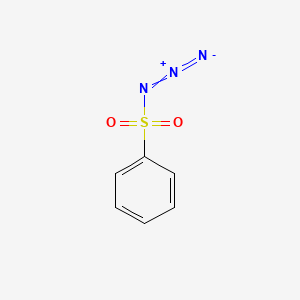 molecular formula C6H5N3O2S B1332189 Benzenesulfonyl azide CAS No. 938-10-3