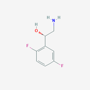 molecular formula C8H9F2NO B13321896 (1S)-2-amino-1-(2,5-difluorophenyl)ethan-1-ol 