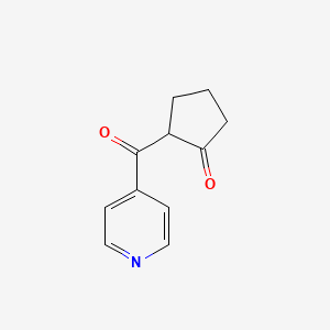 2-(Pyridine-4-carbonyl)cyclopentan-1-one