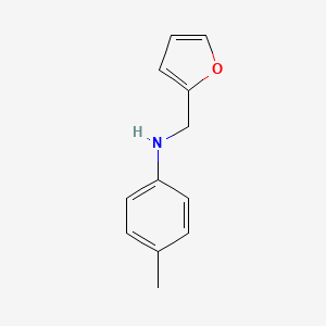molecular formula C12H13NO B1332194 N-Furfuryl-p-toluidine CAS No. 3139-27-3