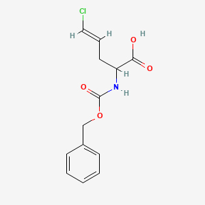 2-{[(Benzyloxy)carbonyl]amino}-5-chloropent-4-enoic acid