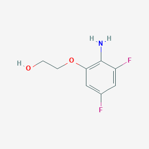 molecular formula C8H9F2NO2 B13321957 2-(2-Amino-3,5-difluorophenoxy)ethan-1-ol 