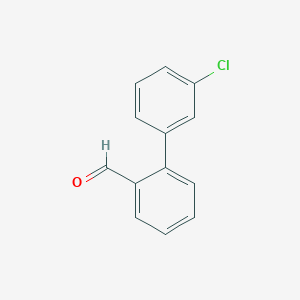 molecular formula C13H9ClO B1332196 3'-Chlorobiphenyl-2-carbaldehyde CAS No. 216443-25-3