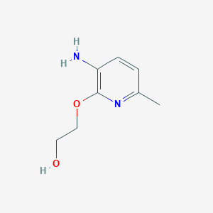 molecular formula C8H12N2O2 B13321964 2-[(3-Amino-6-methylpyridin-2-yl)oxy]ethan-1-ol 