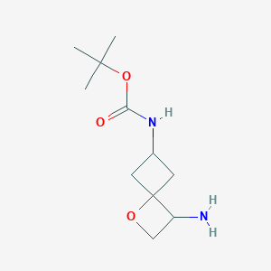 tert-Butyl (3-amino-1-oxaspiro[3.3]heptan-6-yl)carbamate