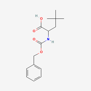 molecular formula C15H21NO4 B13321993 2-{[(Benzyloxy)carbonyl]amino}-4,4-dimethylpentanoic acid 