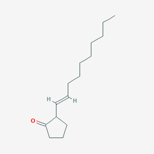 molecular formula C15H26O B13322000 (E)-2-(Dec-1-en-1-yl)cyclopentan-1-one 