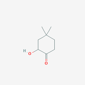 molecular formula C8H14O2 B13322028 2-Hydroxy-4,4-dimethylcyclohexan-1-one 