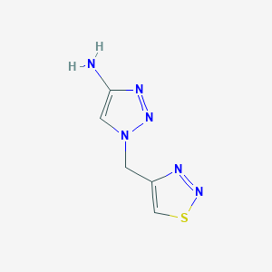 1-[(1,2,3-Thiadiazol-4-yl)methyl]-1H-1,2,3-triazol-4-amine