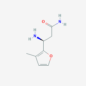 (3S)-3-Amino-3-(3-methylfuran-2-yl)propanamide