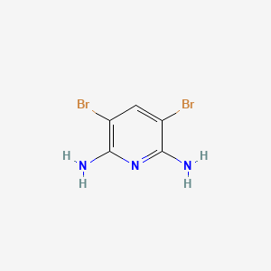 molecular formula C5H5Br2N3 B1332214 3,5-二溴吡啶-2,6-二胺 CAS No. 76942-20-6