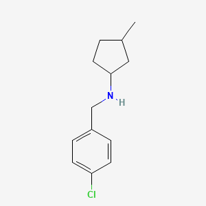 N-[(4-chlorophenyl)methyl]-3-methylcyclopentan-1-amine