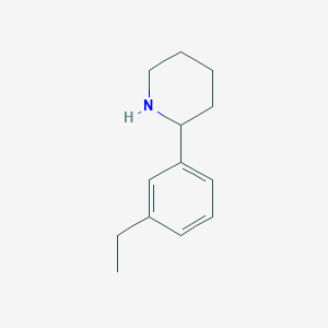 molecular formula C13H19N B13322172 2-(3-Ethylphenyl)piperidine 