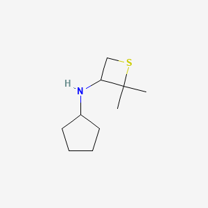 N-Cyclopentyl-2,2-dimethylthietan-3-amine