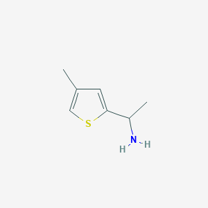 molecular formula C7H11NS B13322265 1-(4-Methyl-2-thienyl)ethanamine 