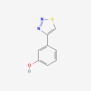molecular formula C8H6N2OS B1332228 3-(1,2,3-Thiadiazol-4-Yl)Phenol CAS No. 303149-00-0