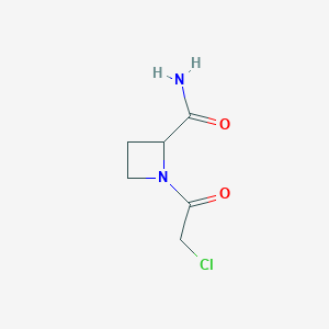 1-(2-Chloroacetyl)azetidine-2-carboxamide