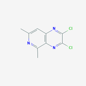 molecular formula C9H7Cl2N3 B13322309 2,3-Dichloro-5,7-dimethylpyrido[3,4-b]pyrazine 