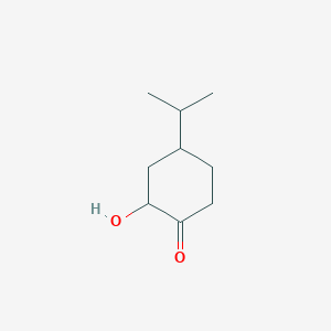 molecular formula C9H16O2 B13322323 2-Hydroxy-4-(propan-2-yl)cyclohexan-1-one 