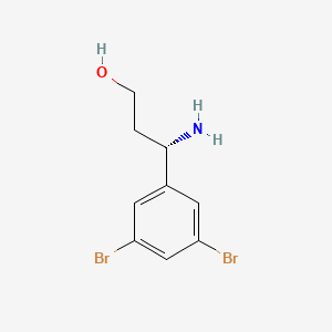 (3S)-3-Amino-3-(3,5-dibromophenyl)propan-1-OL