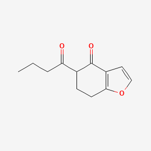 5-Butanoyl-4,5,6,7-tetrahydro-1-benzofuran-4-one