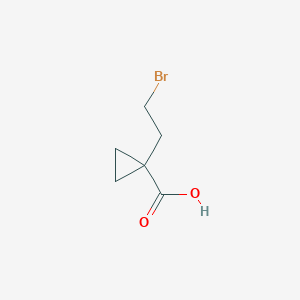 molecular formula C6H9BrO2 B13322405 1-(2-Bromoethyl)cyclopropane-1-carboxylic acid 