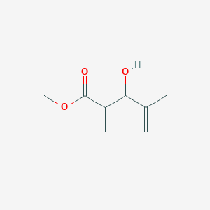 molecular formula C8H14O3 B13322417 Methyl 3-hydroxy-2,4-dimethylpent-4-enoate 