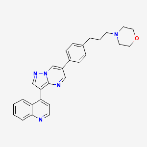 4-(3-(4-(3-(Quinolin-4-yl)pyrazolo[1,5-a]pyrimidin-6-yl)phenyl)propyl)morpholine