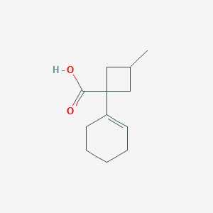 1-(Cyclohex-1-en-1-yl)-3-methylcyclobutane-1-carboxylic acid