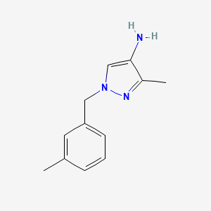 3-Methyl-1-[(3-methylphenyl)methyl]-1H-pyrazol-4-amine