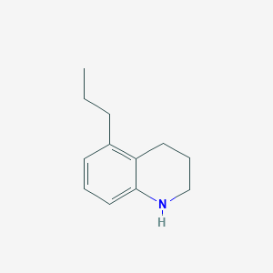 molecular formula C12H17N B13322501 5-Propyl-1,2,3,4-tetrahydroquinoline 