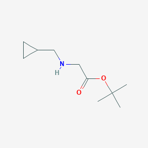 molecular formula C10H19NO2 B13322506 tert-Butyl (cyclopropylmethyl)glycinate 