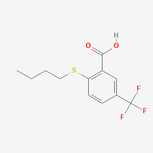 2-(Butylsulfanyl)-5-(trifluoromethyl)benzoic acid