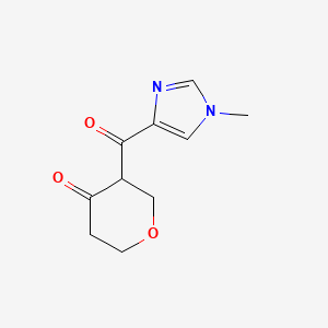 3-(1-Methyl-1H-imidazole-4-carbonyl)oxan-4-one