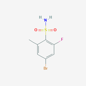 4-Bromo-2-fluoro-6-methylbenzene-1-sulfonamide