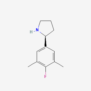 (S)-2-(4-Fluoro-3,5-dimethylphenyl)pyrrolidine