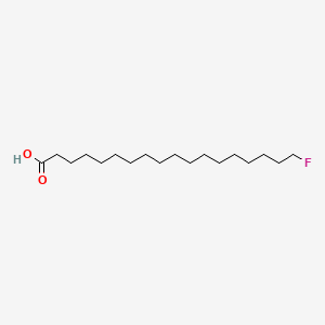 molecular formula C18H35FO2 B13322599 Octadecanoic acid, 18-fluoro- CAS No. 408-37-7