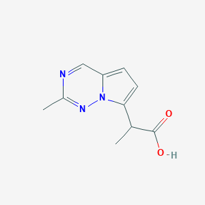 2-(2-Methylpyrrolo[2,1-f][1,2,4]triazin-7-yl)propanoic acid