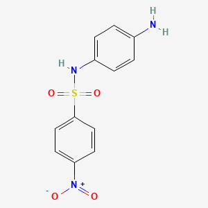 molecular formula C12H11N3O4S B13322650 N-(4-aminophenyl)-4-nitrobenzenesulfonamide 