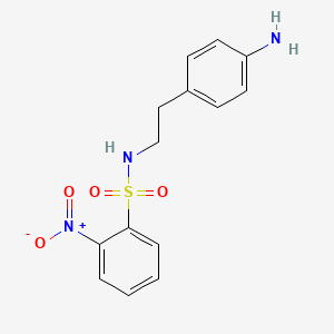 N-[2-(4-Aminophenyl)ethyl]-2-nitrobenzene-1-sulfonamide