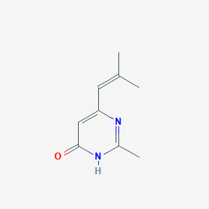 2-Methyl-6-(2-methylprop-1-en-1-yl)pyrimidin-4-ol