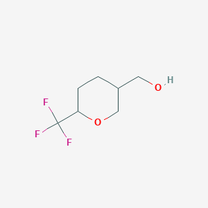 molecular formula C7H11F3O2 B13322687 (6-(Trifluoromethyl)tetrahydro-2H-pyran-3-yl)methanol CAS No. 1637310-76-9