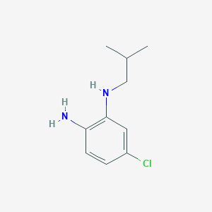 molecular formula C10H15ClN2 B13322720 5-Chloro-1-N-(2-methylpropyl)benzene-1,2-diamine 