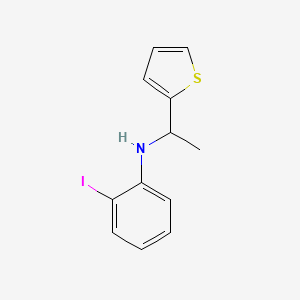 2-Iodo-N-[1-(thiophen-2-yl)ethyl]aniline