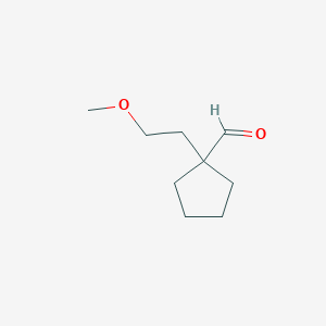 1-(2-Methoxyethyl)cyclopentane-1-carbaldehyde